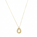 COLAR GOTA VAZADA - BANHADO A OURO