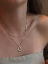 COLAR GOTA VAZADA - BANHADO A OURO