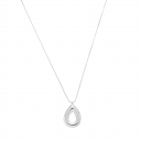 COLAR GOTA VAZADA - BANHADO A RÓDIO BRANCO