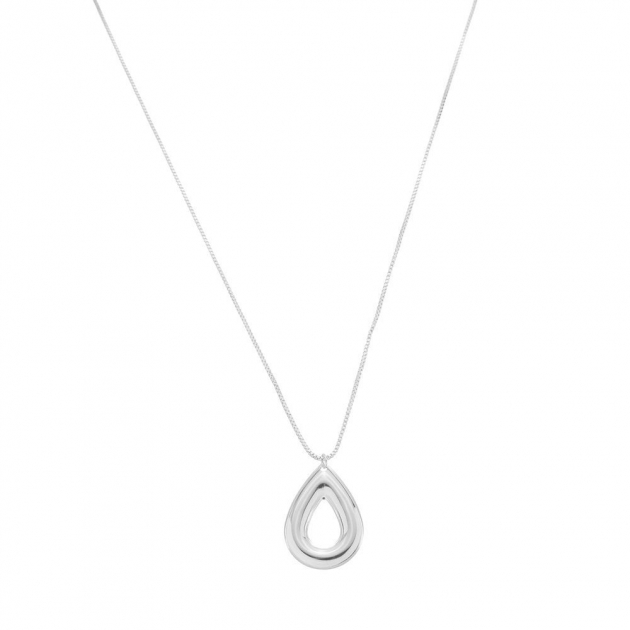 COLAR GOTA VAZADA - BANHADO A RÓDIO BRANCO