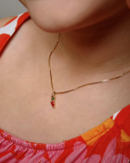 COLAR INFANTIL CENOURINHA - BANHADO A OURO