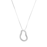 COLAR LISO ORGÂNICO - BANHADO A RODIO BRANCO