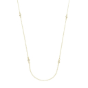 COLAR LONGO COM PONTOS DE LUZ - BANHADO A OURO