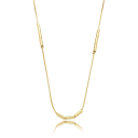 COLAR LONGO COM TUBINHOS - BANHADO A OURO