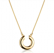COLAR MEIA LUA PEQUENA - BANHADO A OURO