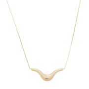 COLAR ONDA ORGÂNICA - BANHADO A OURO