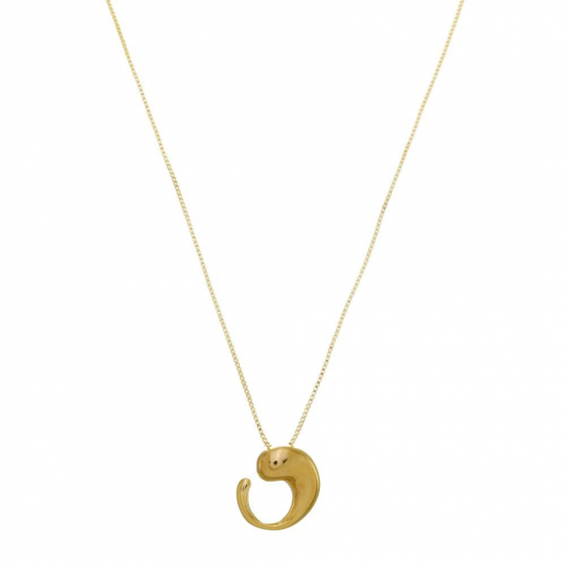 COLAR ORGÂNICO JULIA - BANHADO A OURO