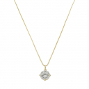 COLAR PONTO DE LUZ 4 GARRAS GRANDE - BANHADO A OURO