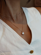 COLAR PONTO DE LUZ 4 GARRAS GRANDE - BANHADO A OURO