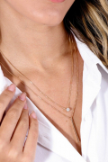 COLAR PONTO DE LUZ BANHADO A OURO
