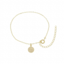PULSEIRA COM PINGENTE DE SÃO BENTO - BANHADO A OURO
