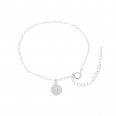 PULSEIRA COM PINGENTE DE SÃO BENTO - BANHADO A RÓDIO BRANCO