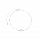PULSEIRA COM UMA PÉROLA NO MEIO - BANHADO A RÓDIO BRANCO