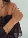 PULSEIRA CORDÃO BAIANO BANHADO A RÓDIO BRANCO