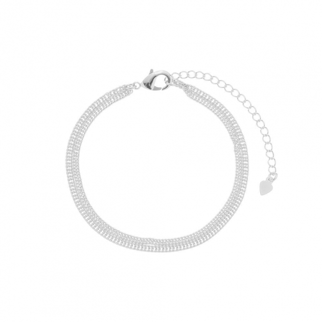 PULSEIRA DUPLA DE MALHA FINA - BANHADO A RÓDIO BRANCO