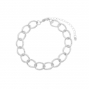 PULSEIRA ELOS COM DETALHES- BANHADO A RODIO BRANCO