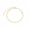 PULSEIRA ELOS OVAIS - BANHADO A OURO