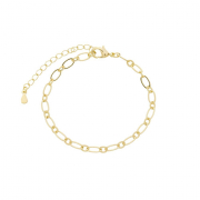 PULSEIRA ELOS OVAIS - BANHADO A OURO