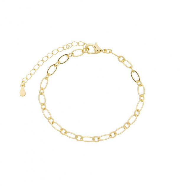 PULSEIRA ELOS OVAIS - BANHADO A OURO