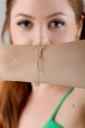 PULSEIRA ELOS SAMAMBAIA BANHADA A RODIO 