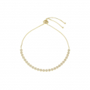 PULSEIRA FECHO REGULÁVEL COM ZIRCÔNIAS GRANDES - BANHADO A OURO