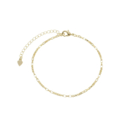 PULSEIRA FINA MALHA VAZADA - BANHADO A OURO