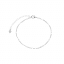 PULSEIRA FINA MALHA VAZADA - BANHADO A RÓDIO BRANCO