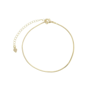 PULSEIRA MALHA DIAMANTADA - BANHADO A OURO