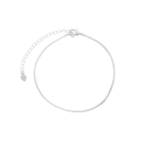 PULSEIRA MALHA DIAMANTADA - BANHADO A RÓDIO BRANCO