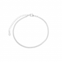 PULSEIRA MALHA QUADRADA - BANHADO A RODIO BRANCO