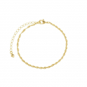 PULSEIRA MALHA TORCIDA FINA - BANHADO A OURO