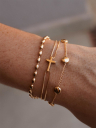 PULSEIRA OVAL - BANHADO A OURO