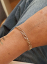 PULSEIRA RABO DE SEREIA - BANHADO A OURO